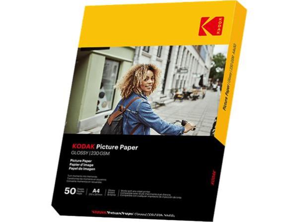 Fotopapier, pre atramentovú tlač, A4, 230 g, lesklý, KODAK "Fine Art" 1