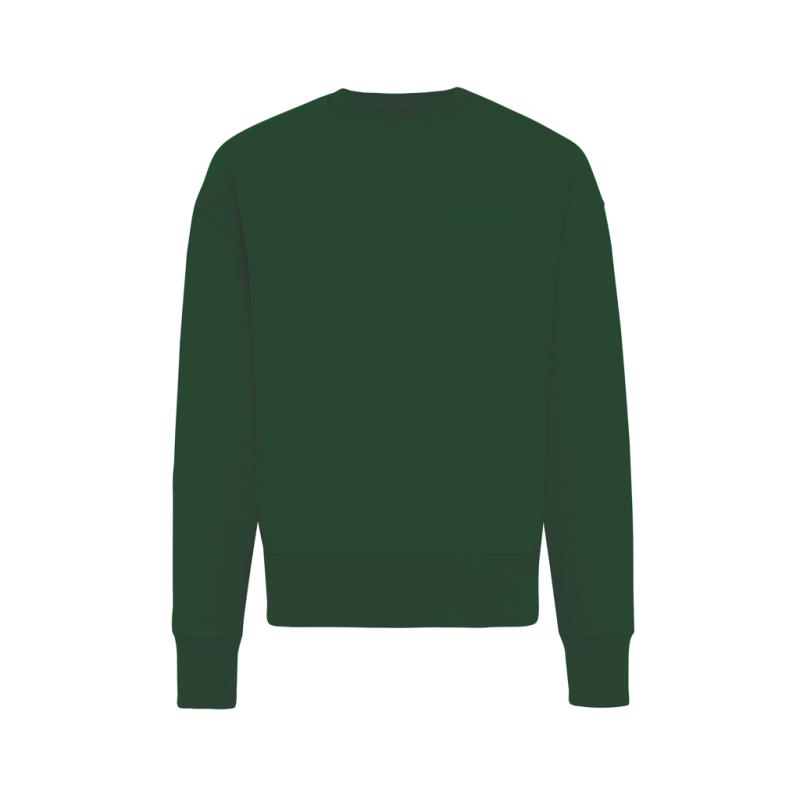Mikina IQONIQ Kruger relaxed fit z recykl. bavlny forest green M 1