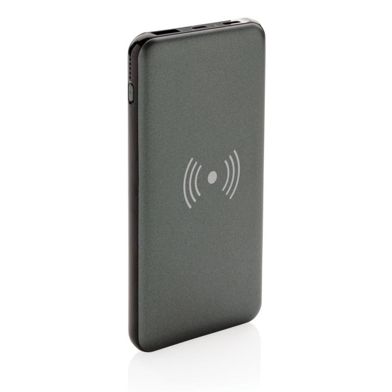 PD rýchlo nabíjacia bezdrôtová powerbanka 10 000 mAh 10 W sivá 4