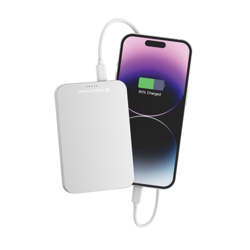 Powerbanka 5000mAh Urban Vitamin Richmond z RCS alu a plastu strieborná 7