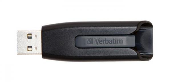 USB kľúč, 64GB, USB 3.0, 60/12 MB/sec, VERBATIM "V3", čierny-sivý 2