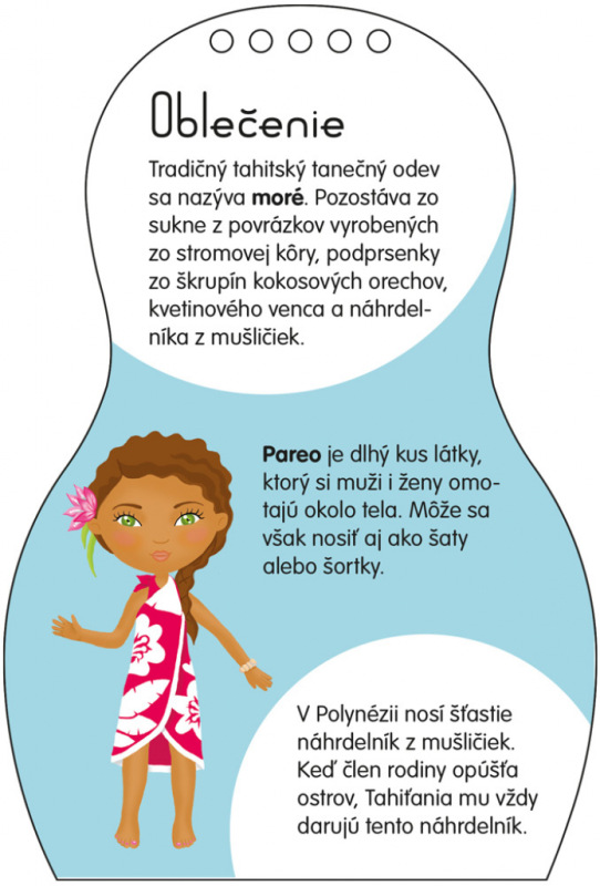Obliekame tahitské bábiky MOHEA – Maľovanky 4