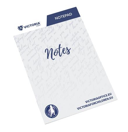 Poznámkový zošit, A4, 5x50 listov, štvročekový, VICTORIA OFFICE, biely 1