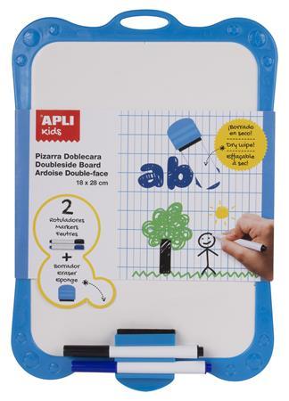 Biela tabuľa, obojstranná, s doplnkami, APLI Kids 1