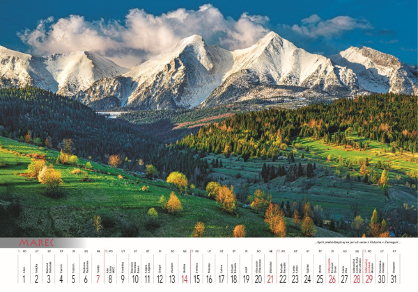 Nástenný kalendár Slovensko v obrazoch 2027 4