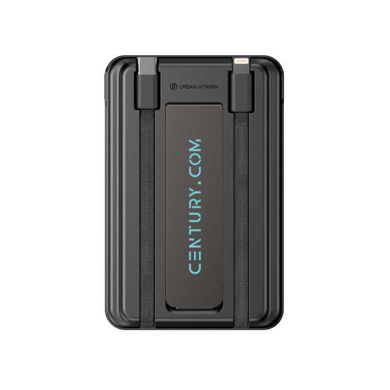 Magnetická powerbanka Urban Vitamin Redwood 5v1 5000mAh 20W čierna 19