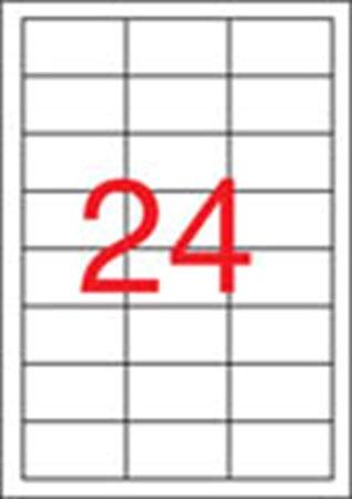 Etikety, univerzálne, 64,6x33,8 mm, odstrániteľné, zaoblené rohy, APLI, 2400 etikiet/bal 1