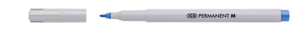 Permanentný popisovač, 1-1,5 mm, ICO "Permanent M", modrý