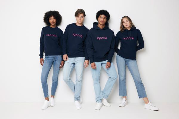 Mikina IQONIQ Zion z recykl. bavlny námornícka modrá 5XL 14