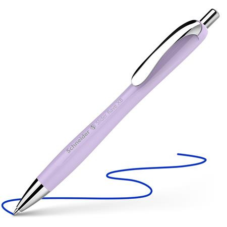 Guľôčkové pero, 0,7 mm, stláčací mechanizmus, SCHNEIDER "Slider Rave XB", svetlosivé 1