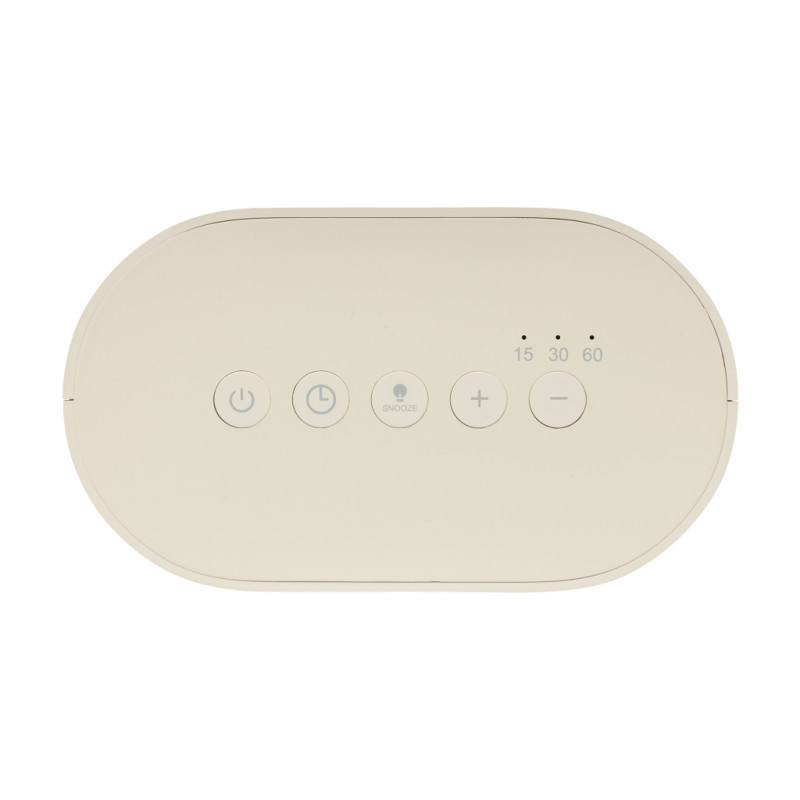 LumaRise RCS budík s bielym šumom z recyklovaného plastu béžová 9