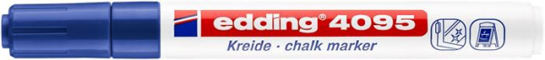 Kriedový popisovač, 2-3 mm, kuželový, EDDING "4095", modrý 1