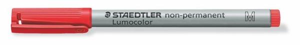 Nepermanentný popisovač, OHP, 1 mm, STAEDTLER "Lumocolor 315 M", červený 1