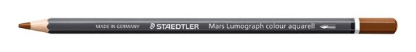 Akvarelová farebná ceruzka, šesťhranná, STAEDTLER "Mars® Lumograph® 104", hnedá 1