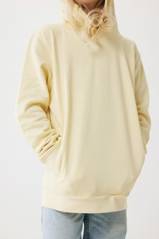 Detská mikina s bočnými vreckami IQONIQ Yengo z rec. bavlny cream yellow 11-12r (146-152cm) 13