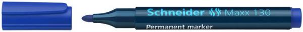 Permanentný popisovač, 1-3 mm, kužeľový hrot, SCHNEIDER "Maxx 130", modrý 2