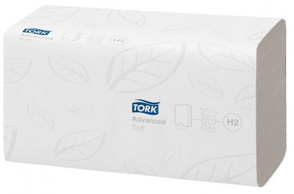 Utierky na ruky, Interfold ohyb, 2-vrstvové, H2 systém, Advanced, TORK "Xpress® Soft Multi 1