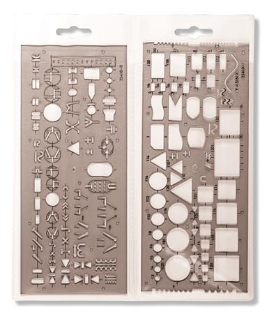 Elektronická šablóna, plastová, KOH-I-NOOR "703071" 1