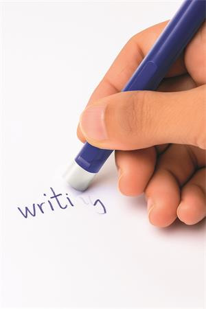 Gélové pero, 0,5 mm, stláčací mechanizmus, gumovateľné, APLI "Erasable", mix farieb 5