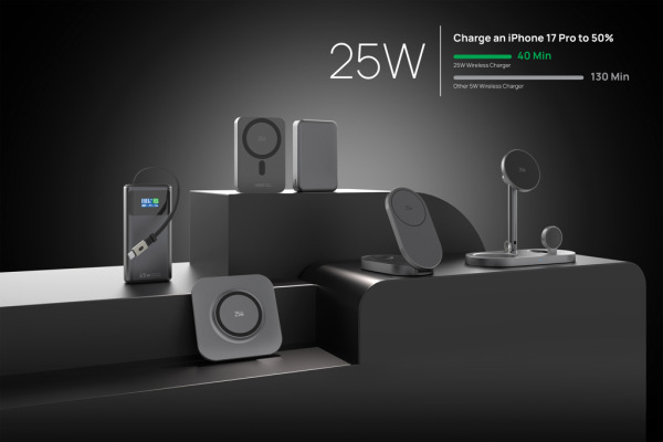 Quantum RCS ultra-rýchla 10 000 mAh magnet. 25W powerbanka sivá 9