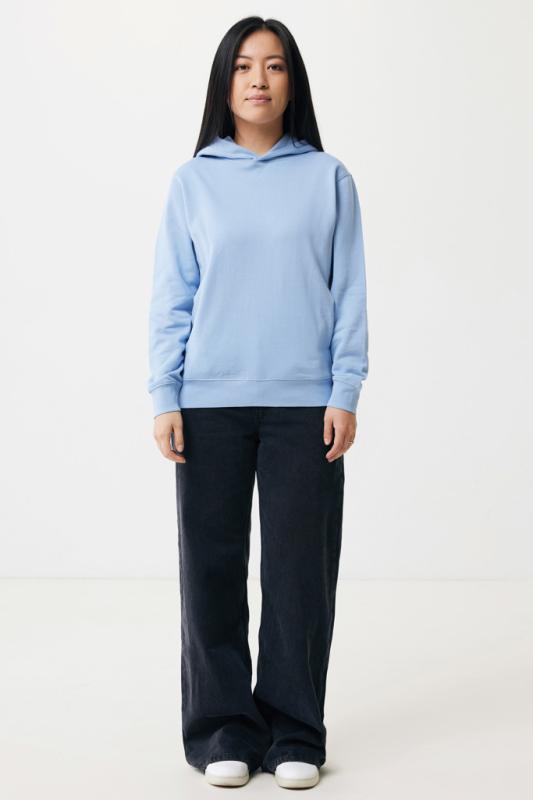 Mikina s bočnými vreckami IQONIQ Yengo z rec. bavlny sky blue XXXL 6
