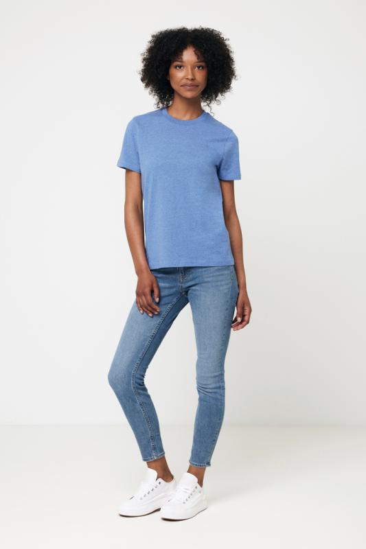 Nefarbené tričko IQONIQ Manuel z recykl. bavlny heather blue S 11