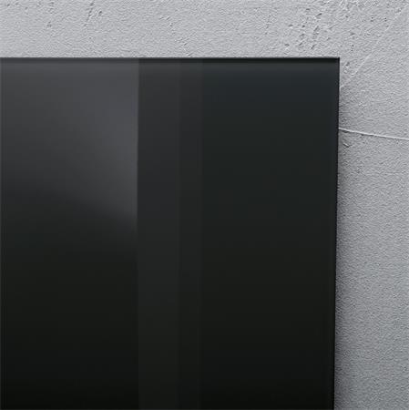 Magnetická sklenená tabuľa, 48x48 cm, SIGEL "Artverum® ", čierna 8