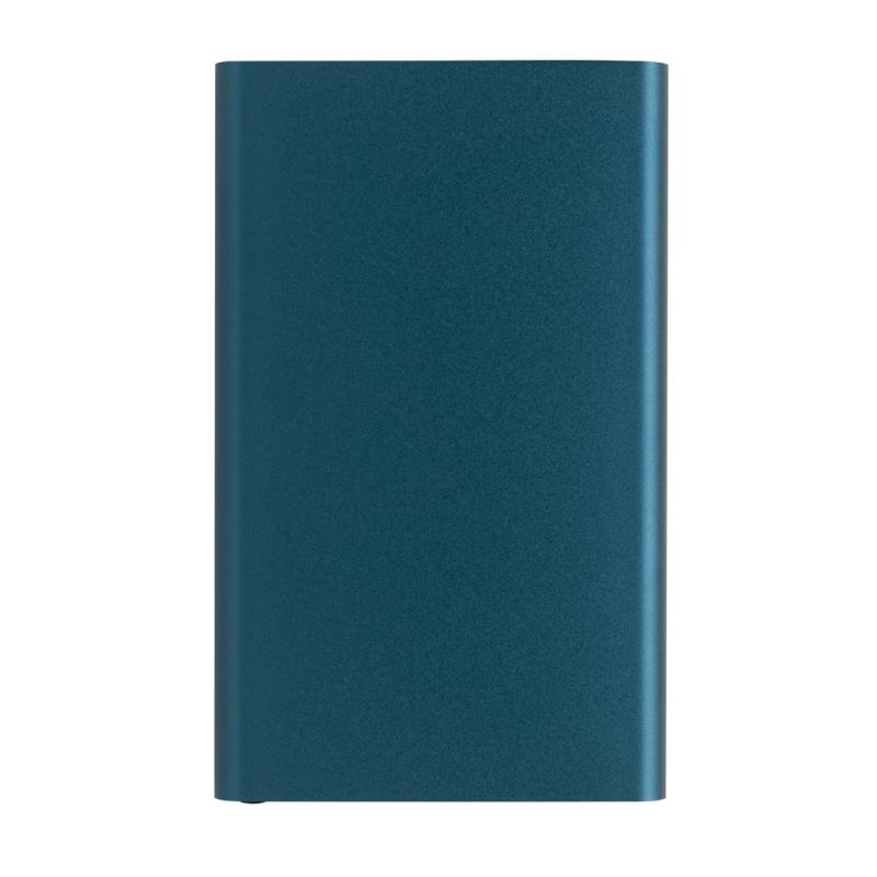 Powerbanka 4000mAh s USB C z RCS recykl. plastu a hliníka modrá 4
