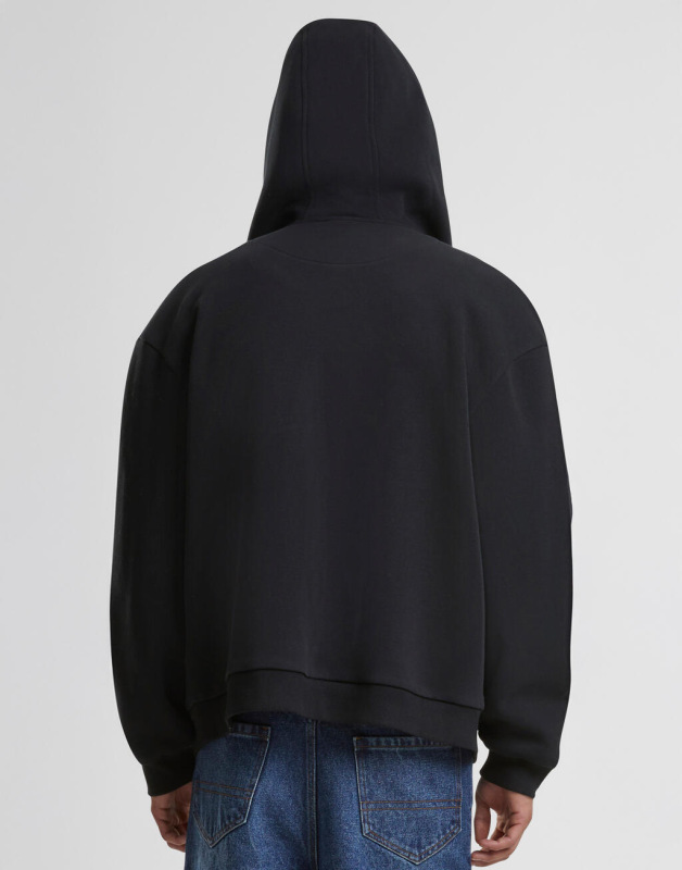 Chlpatá mikina na zips s kapucňou 3