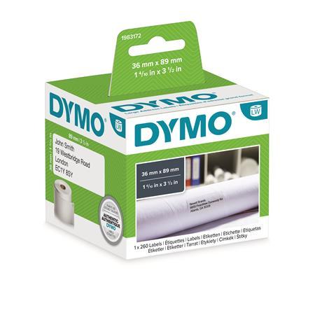 Etikety, k tlačiarňam LW, odolné, 36x89 mm, 260 ks, DYMO