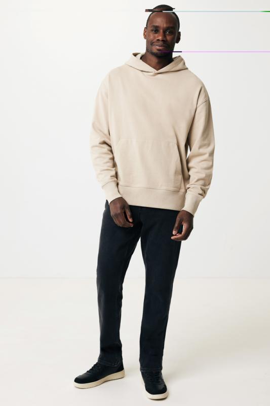 Mikina s kapucňou IQONIQ Yoho relaxed fit z recykl. bavlny desert S 10