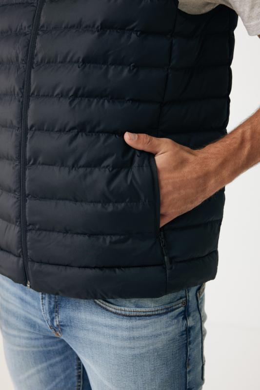Pánska vesta IQONIQ Meru z recykl. polyesteru čierna XXXL 9