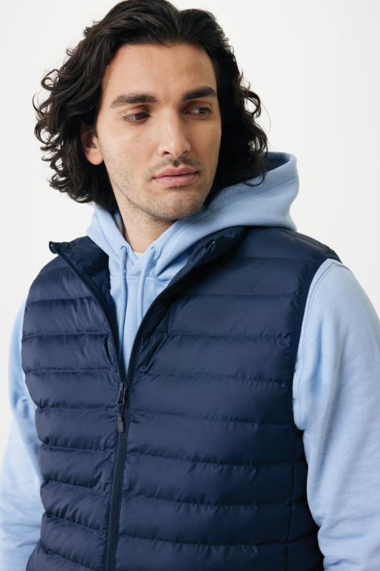 Ľahká mikina s kapucňou IQONIQ Rila z recykl. bavlny sky blue XXL 11