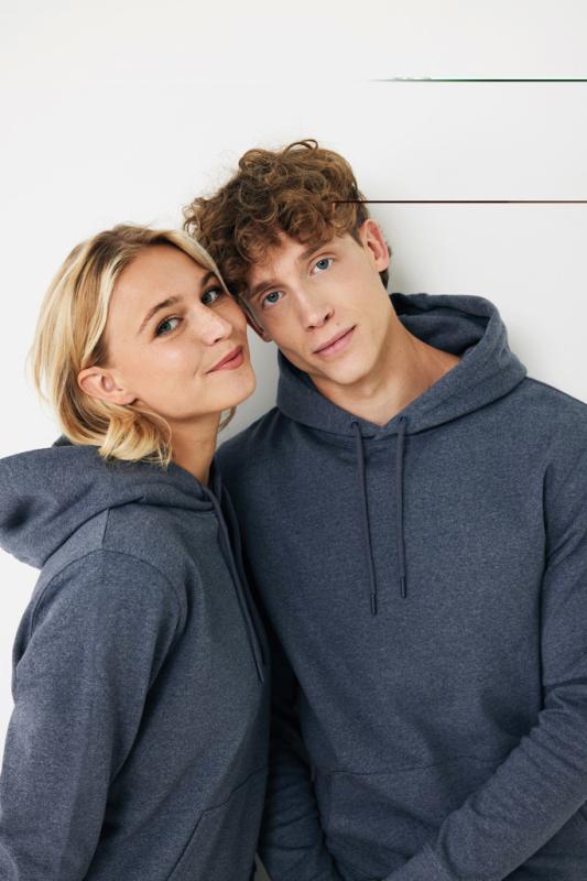 Nefarbená mikina s kapucňou IQONIQ Torres z recykl. bavlny heather navy XS 6