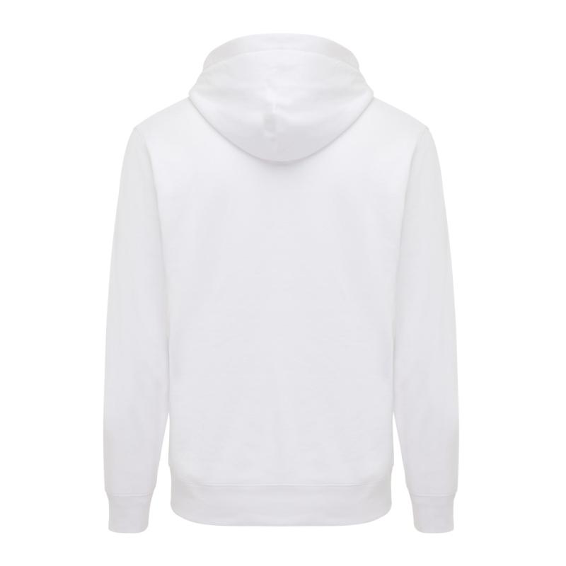 Mikina s bočnými vreckami IQONIQ Yengo z rec. bavlny recycled white XL 2