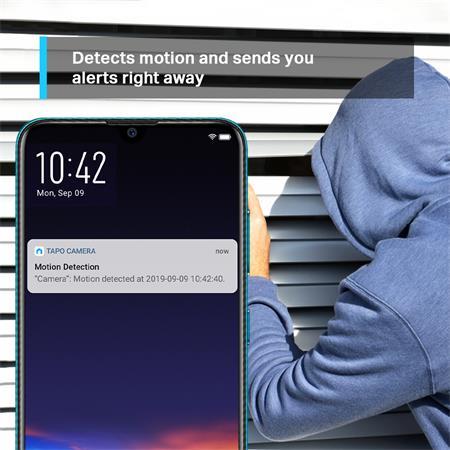 Bezpečnostná kamera, Wi-Fi bezdrôtová sieť, vnútorná, nočné videnie, TP-LINK "Tapo C200" 3