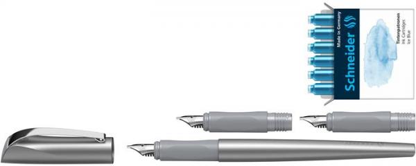 Plniace pero, darčeková sada, 1,1 mm, darček: 1,5 a 1,8 mm hrot SCHNEIDER "Callissima", an 3