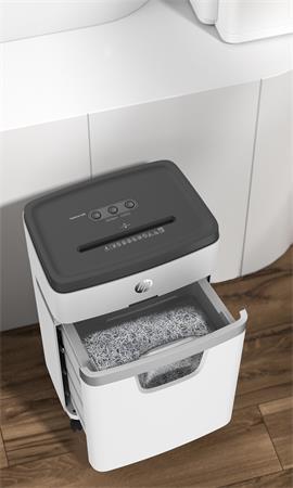 Skartovací stroj, mikrokonfety, 12 listov, HP "Oneshred 12MC", svetlosivá 5