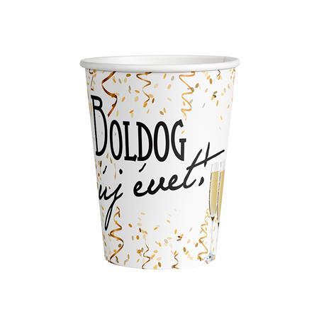. Pohár, papierový, 250 ml, "Šťastný Nový rok" 1