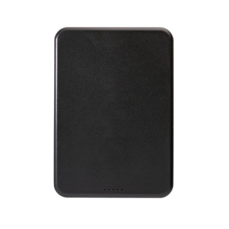 Magnetická powerbanka 5000mAh Magnetix z RCS recykl. plastu čierna 5