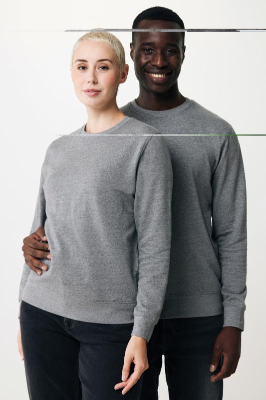 Ľahká mikina IQONIQ Etosha z recykl. bavlny light heather anthracite XL 4