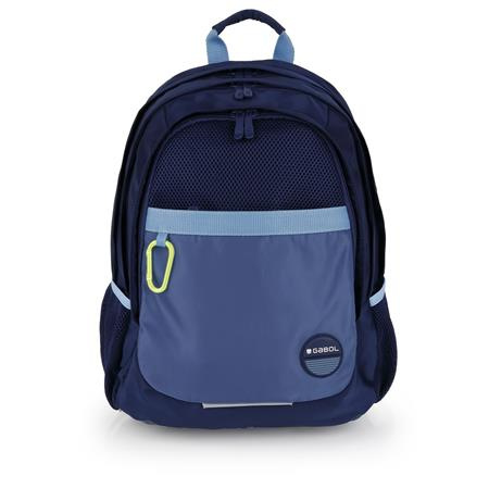 Školská taška, so zipsom, GABOL "Whisper", tmavomodrá 1