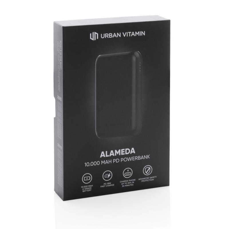 Powerbanka Urban Vitamin Alameda 10 000 mAh 18W PD čierna 9