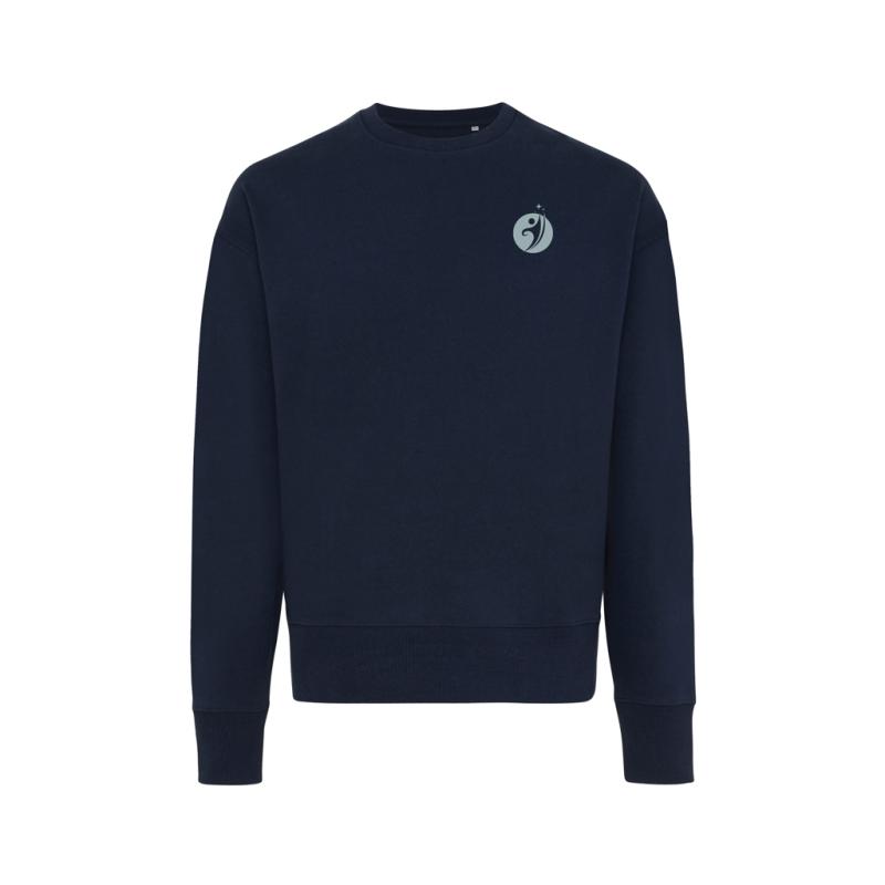 Mikina IQONIQ Kruger relaxed fit z recykl. bavlny námornícka modrá S 3