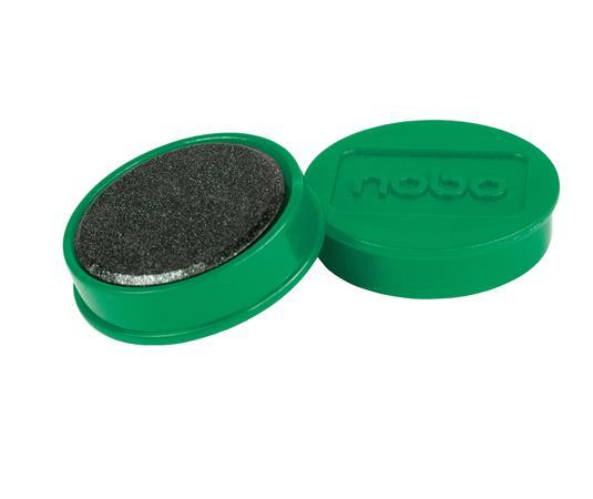 Magnetka, silná, 38mm, 10ks, NOBO, zelená 2