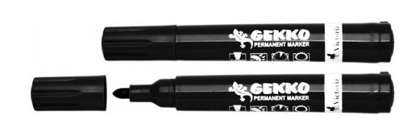 Permanentný popisovač, 1-3 mm, kužeľový hrot, VICTORIA "Gekko", čierny 1