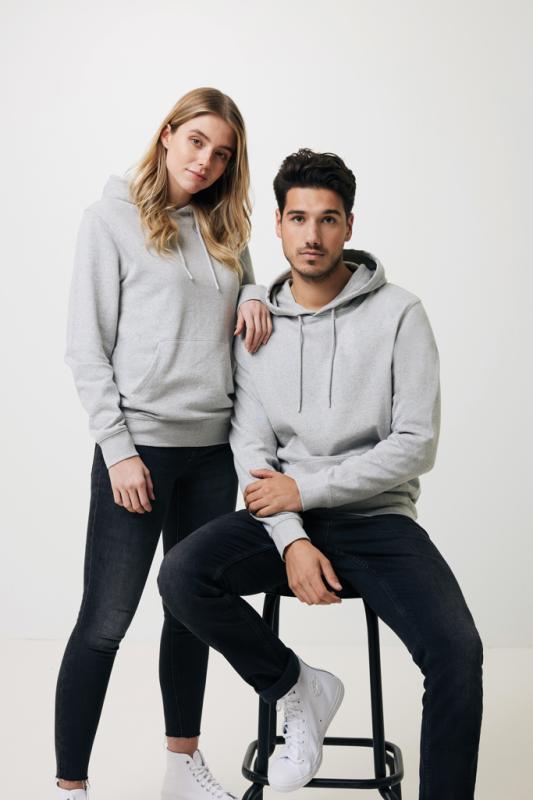 Nefarbená mikina s kapucňou IQONIQ Torres z recykl. bavlny heather grey 5XL 17