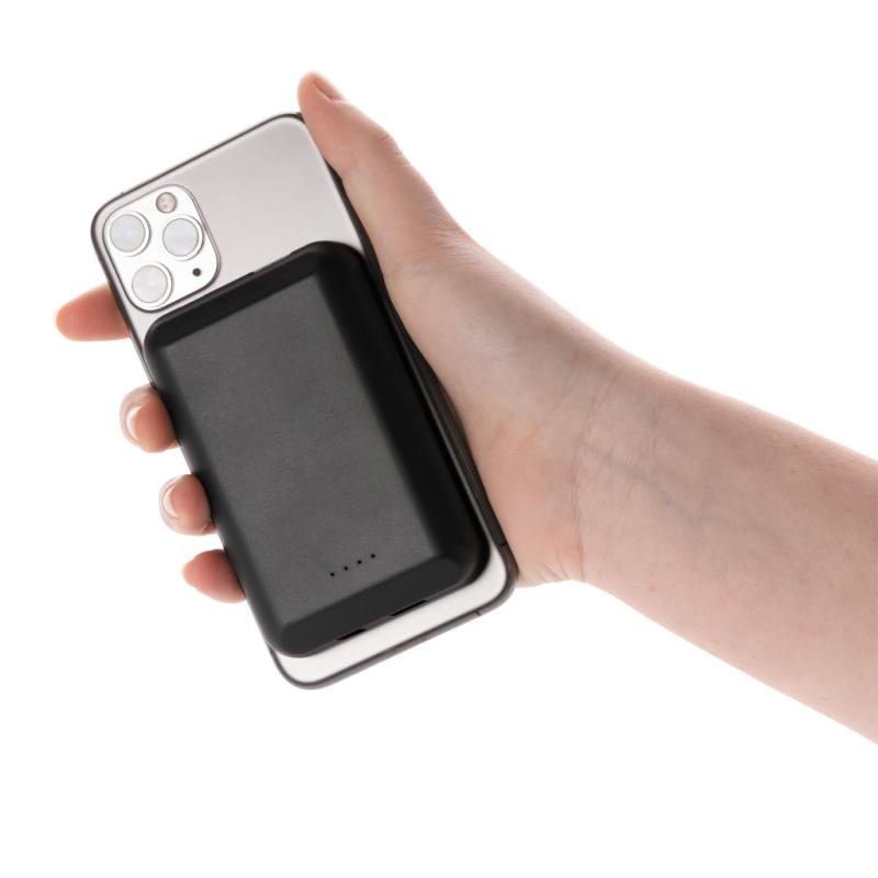 Magnetická bezdrôtová powerbanka 5 000 mAh 5W čierna 10