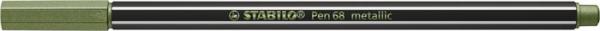 Popisovač, 1,4 mm, STABILO "Pen 68 metallic", metalická svetlá zelená 1