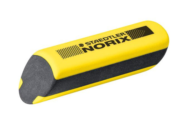 Sada grafitových ceruziek so strúhadlom a gumou, tvrdosť HB, STAEDTLER "Norix® 181", žltá 6